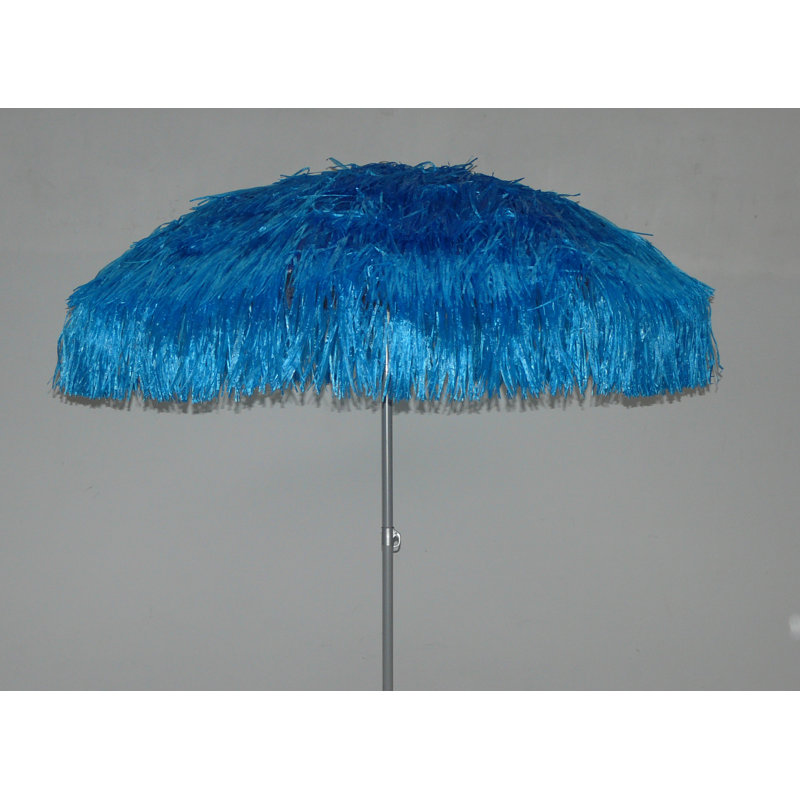 190cm Tilt Beach Parasol, Electric Shock Blue