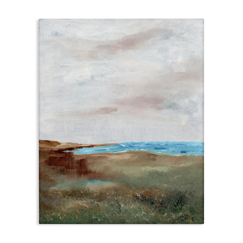  Art mural en toile paysage marin brossé par Nikita Jariwala, H 48 po x l 36 po