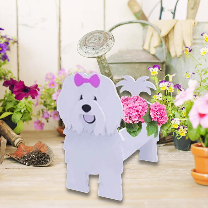 Pot à fleurs en coton et coton