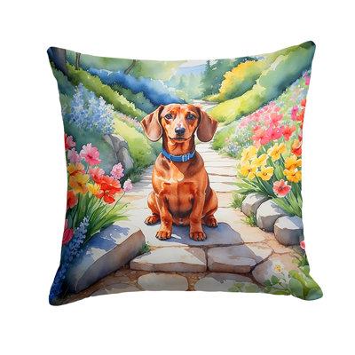 Spring Path Outdoor Throw Pillow