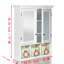 Armoire de salle de bain 2 portes avec miroir - hauteur de tablette réglable, 3 décorations de panier de décoration de Noël pour salle de bain, cuisine, tablette de salle de lavage, arbre