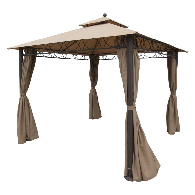 Garden Winds Beige Fabric Replacement Canopy for Gazebo