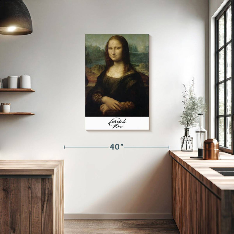 Affiche de l'exposition «Mona Lisa Da Vinci», H 36 po x l 24 po