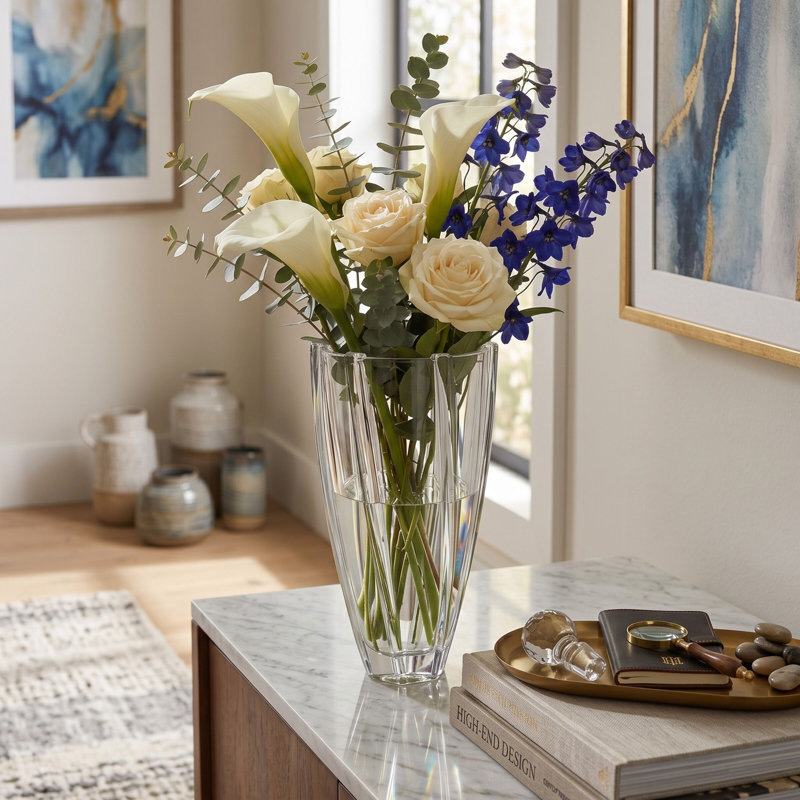 Mikasa Eternity Crystal Vase, 12 Inch