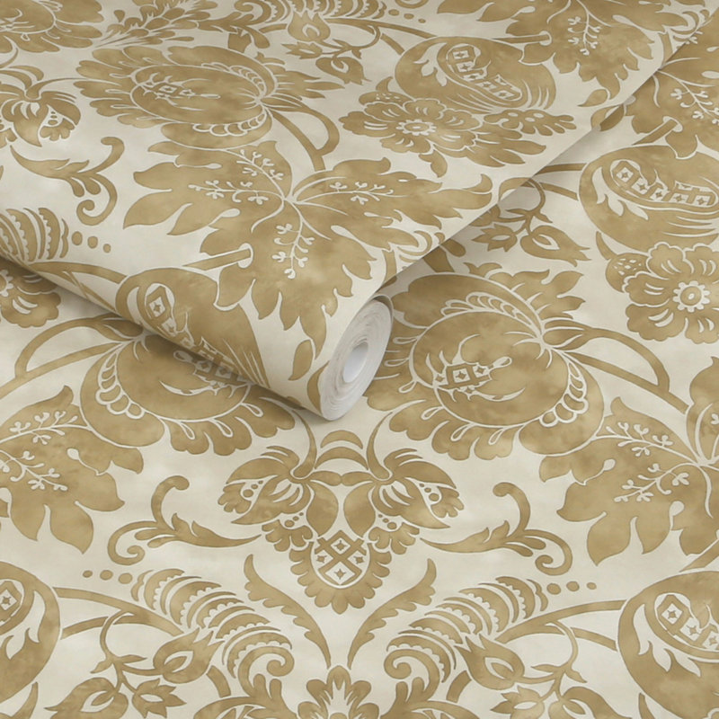  Florentine Antique Gold Wallpaper, Yellow