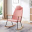 Chaise berçante réglable avec repose-tête, chaise berçante rembourrée avec dossier haut et chaises berçantes modernes Chaise d'appoint confortable pour chambre de bébé, chambre à coucher, salon
