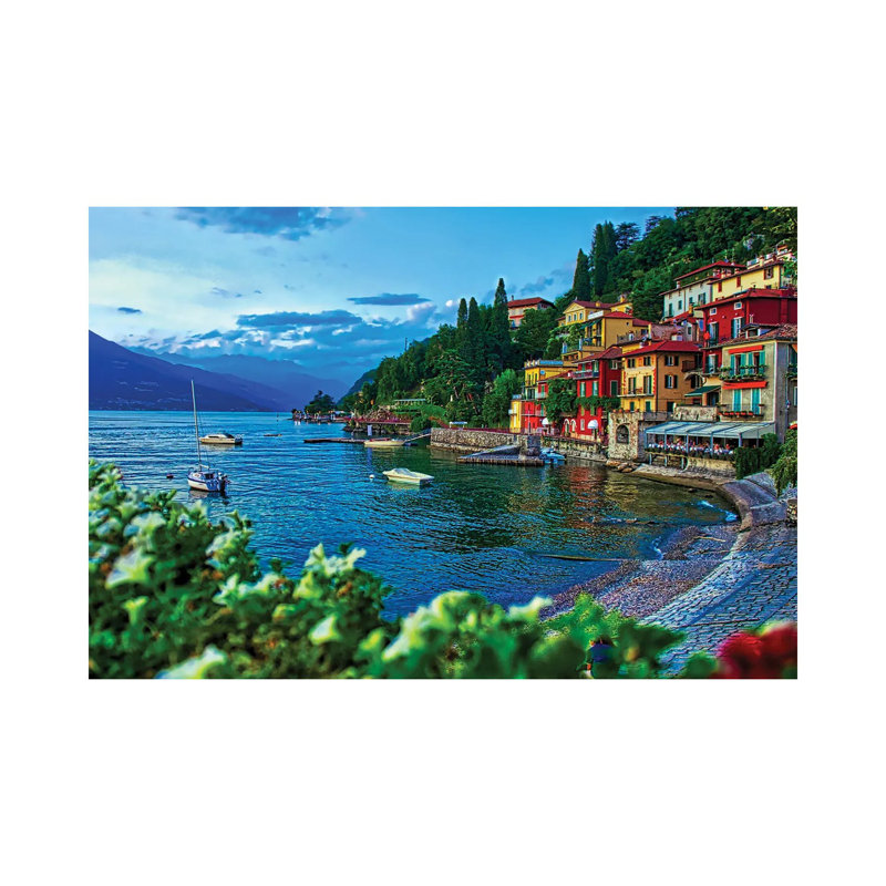 Town Of Varenna On Lake Como by Zoe Schumacher - Wrapped Canvas Print, 66.04 cm H x 45.72 cm W x 3.175 cm D