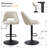 Bridgette 24"-32" Swivel 360° Upholstered Footrests Adjustable Height Bar Stool-1933994895
