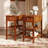 Narrow End Tables w/Drawer Shelves & Rubber Wood Legs Sofa Side Table Brown-481969898