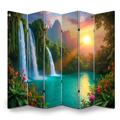 Cloison pliante 6 panneaux paravent Royal Serene