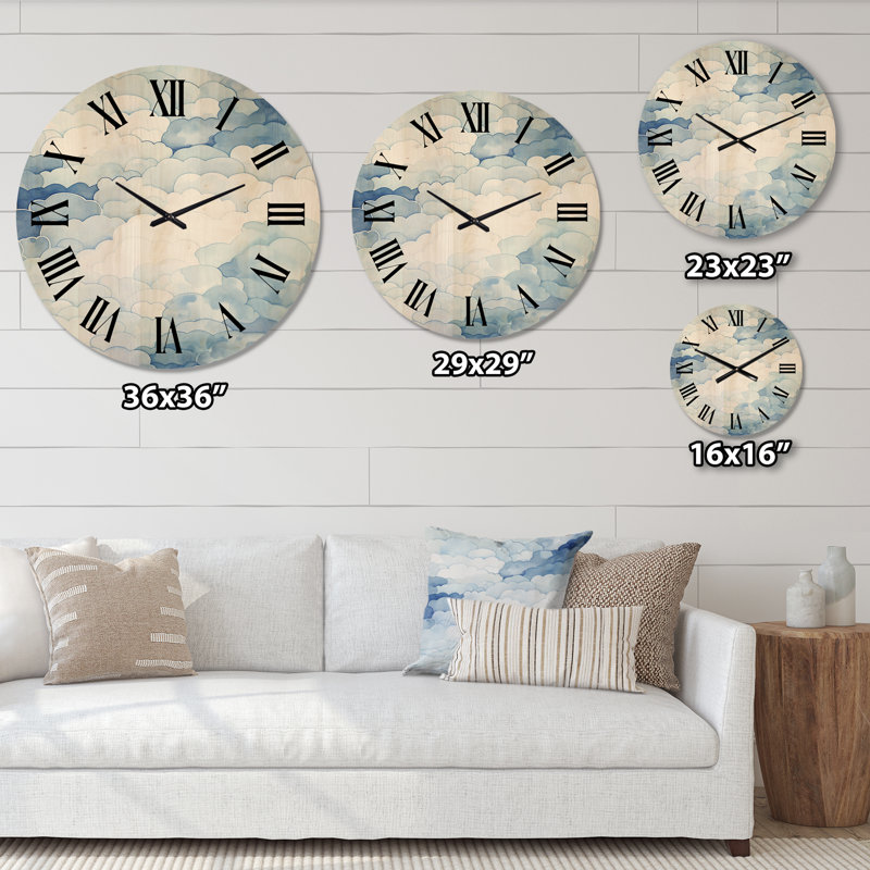 Toppenish Solid Wood Wall Clock, Extra Large