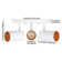 5CCT 3-Light Ceiling Track Spotlights Dimmable, 5 Colour Temperature Selectable