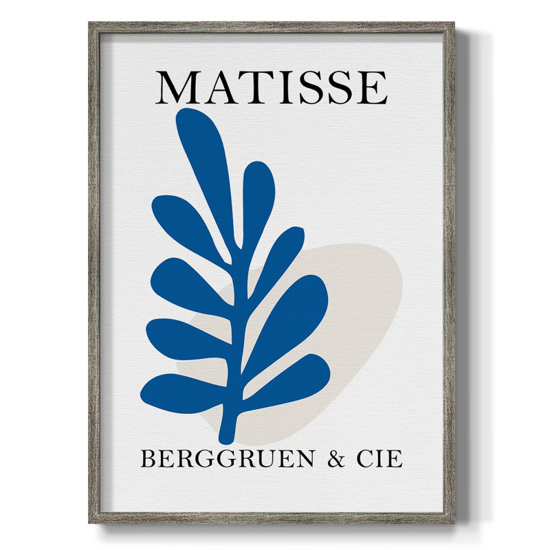 Matisse CCXCII, reproduction d'art encadrée - bois massif, H 11 po x l 9 po