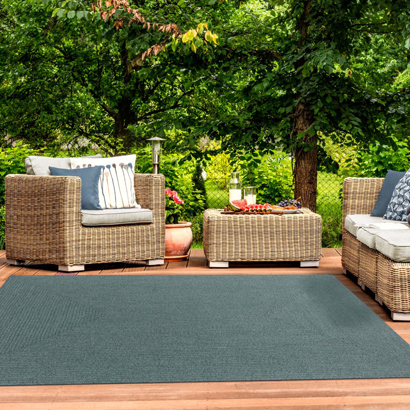 Tapis intérieur / extérieur tressé Neufeld, Rectangle 4 pi x 6 pi