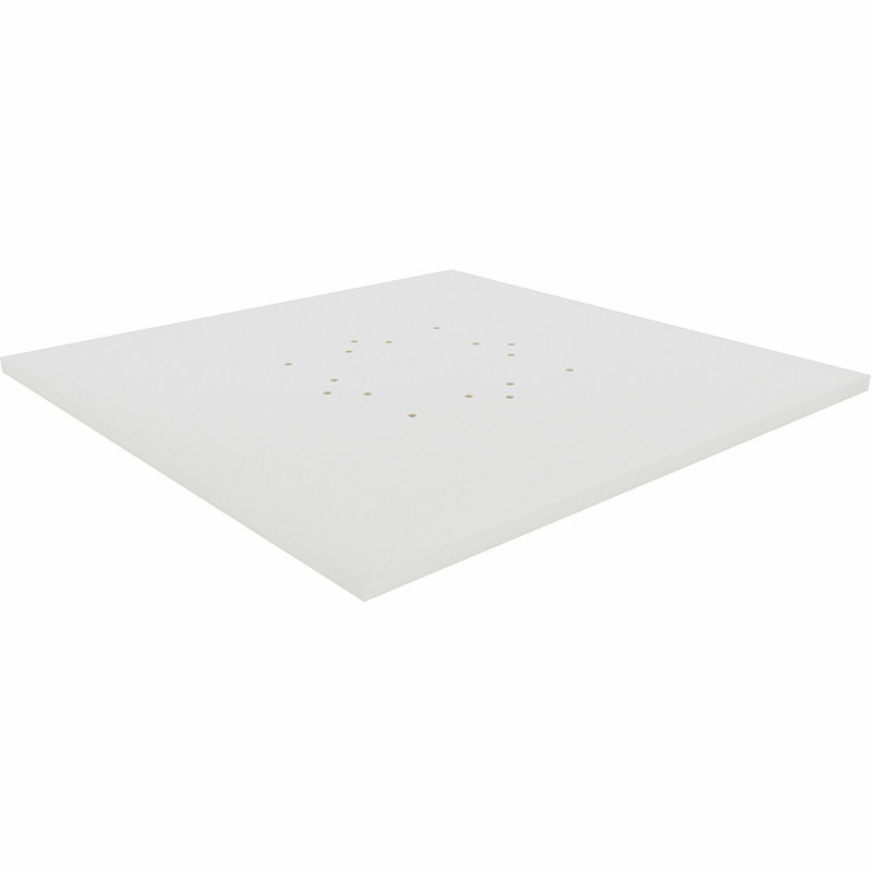 Hospitality/Conference/Lobby Square Tabletop, White, 1" H x 36" W x 36" D