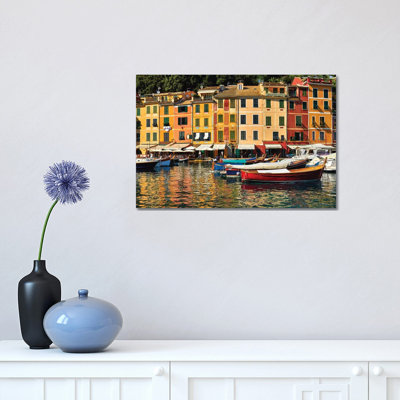 Portofino Harbor Scene, Liguria, Italy 1 Piece Wrapped Canvas Wall Art