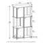 Tariq 111.3cm H x 59.7cm W Standard Bookcase-2074161908