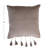 Embroidered Cotton Reversible Throw Pillow