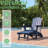 Cyani Folding Adirondack Chair With Cup Holder,HDPE Outdoor Chair With Comfort Ergonomic Seat For Patios,Lawn,Garden, Backyard Use-125353055
