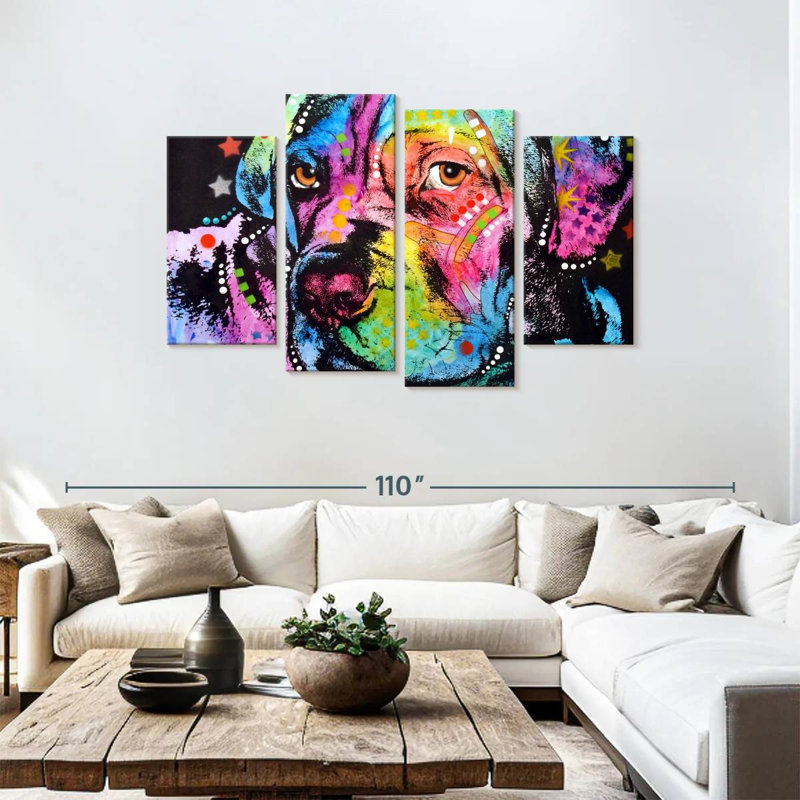 Jeune mastiff, H 48 po x l 75 po