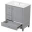 Meuble-lavabo 30 po avec comptoir en céramique, armoire à fermeture douce et 3 tiroirs-1674755621
