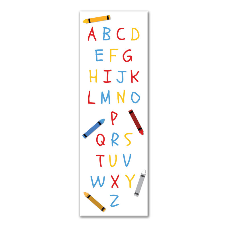 « abc », art sur toile Madiun, H 20 po x l 60 po x P 1,25 po, Toile tendue
