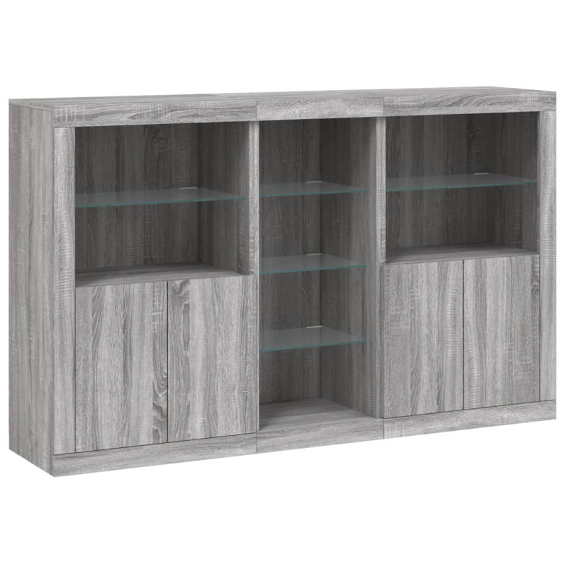 Azizbek 162cm Sideboard, Grey Sonoma