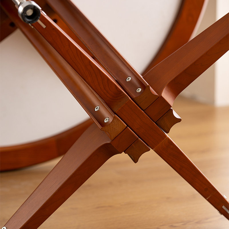 White&Walnut Round Dining table