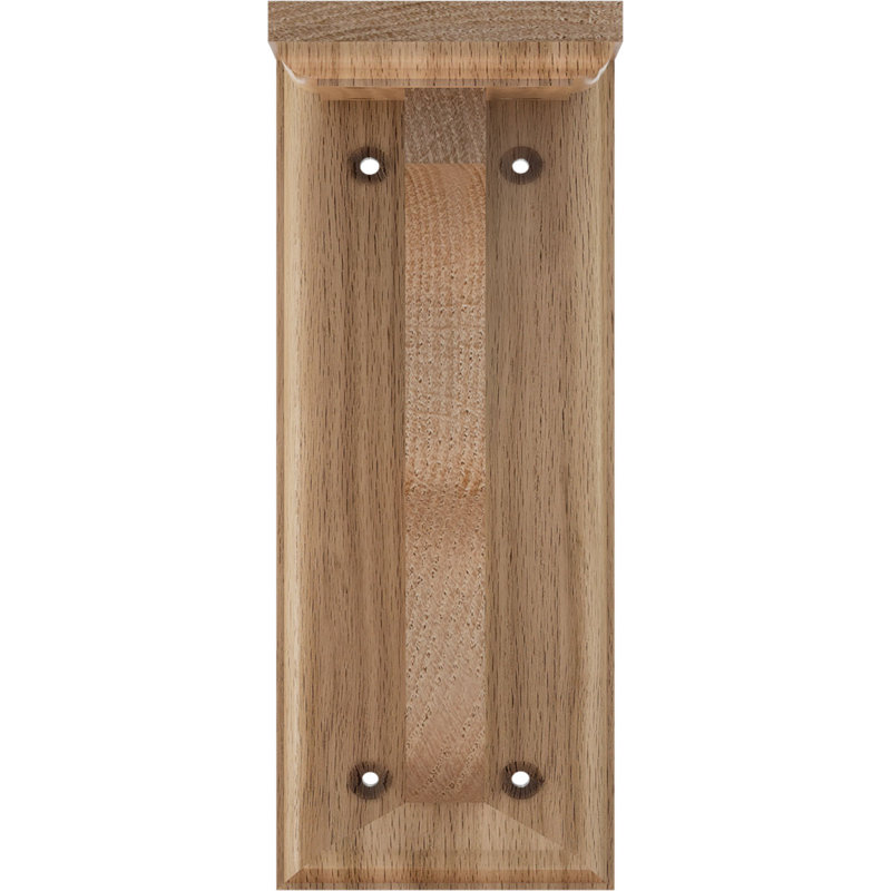 Support traditionnel Hamilton, Chêne rouge, H 9 po x l 3,5 po x P 7 po