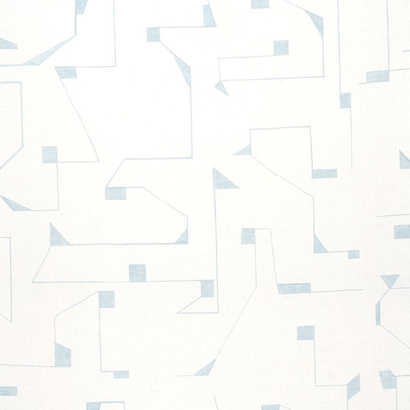 Schumacher x Porter Teleo Circuit Fabric, Sky