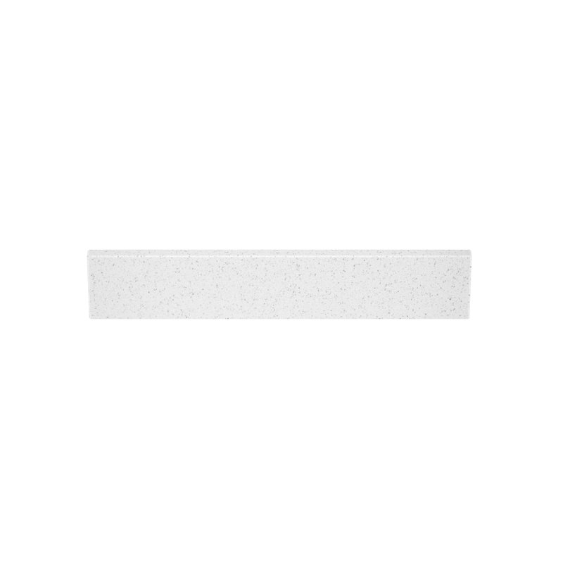21.14" x 4" Engineered Marble Bathroom Sidesplash, Speckled White