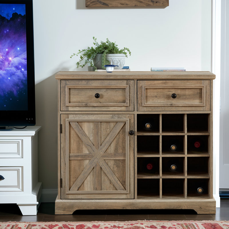 Kimana 39.38'' Bar Cabinet, Gray