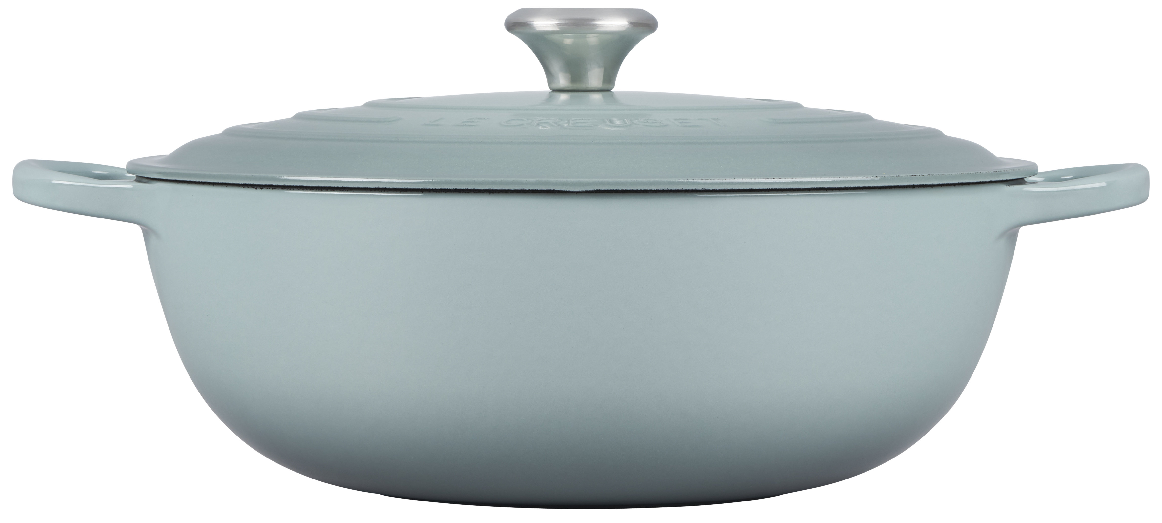 Viking 7-Quart Enamel Coated Cast Iron Dutch Oven/Roaster, Gray