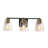 Quiros 3 - Light Dimmable Bathroom Vanity Light Black & Brass