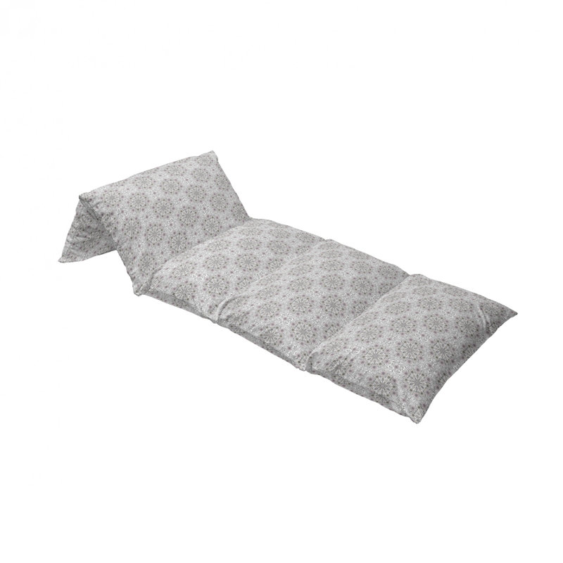 Housse de coussin d'extérieur Flower Swirls Leaves Doily, H 2 po x l 36 po x P 88 po