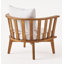 Ensemble de conversation avec chaises en teck Noelle
