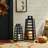 22.75''H Modern Tabletop Trapezoid Metal/Wood Lanterns-1972891627