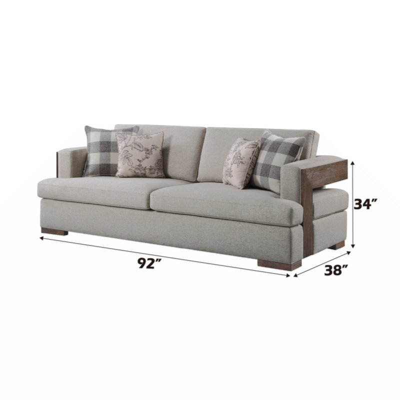 Canapé avec 4 coussins décoratifs, canapé moderne et canapé décoratif