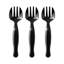 Fourchettes de service jetables en plastique noir - 150 fourchettes
