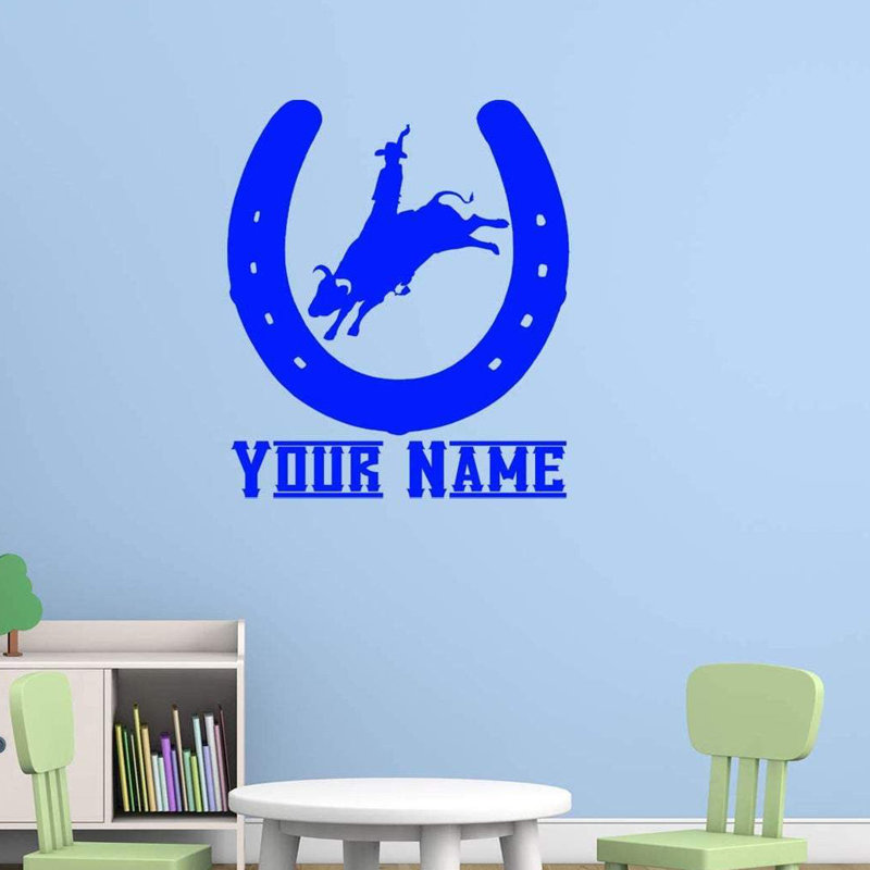 Wall Decal, Blue, 29" H x 23" W, Yes