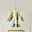 Lustre moderne en verre 7 pièces pour le salon de 23,7 po de largeur-939239371-939239370