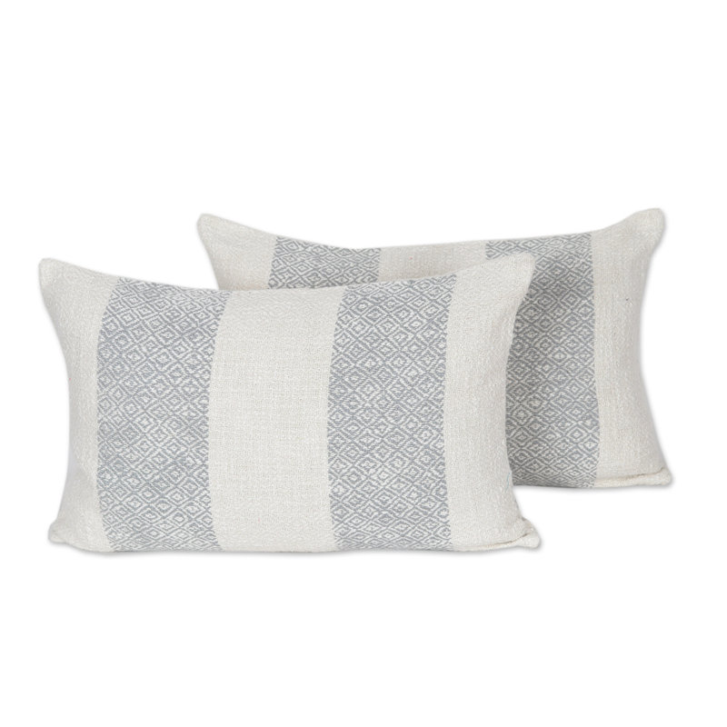 Outdoor 0.2'' Sofa Cushion Cover, Gray/White