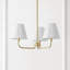 Lustre à DEL en métal de style bougie Pauline Coastal Contemporary à bras articulé réglables-380576664-380576666