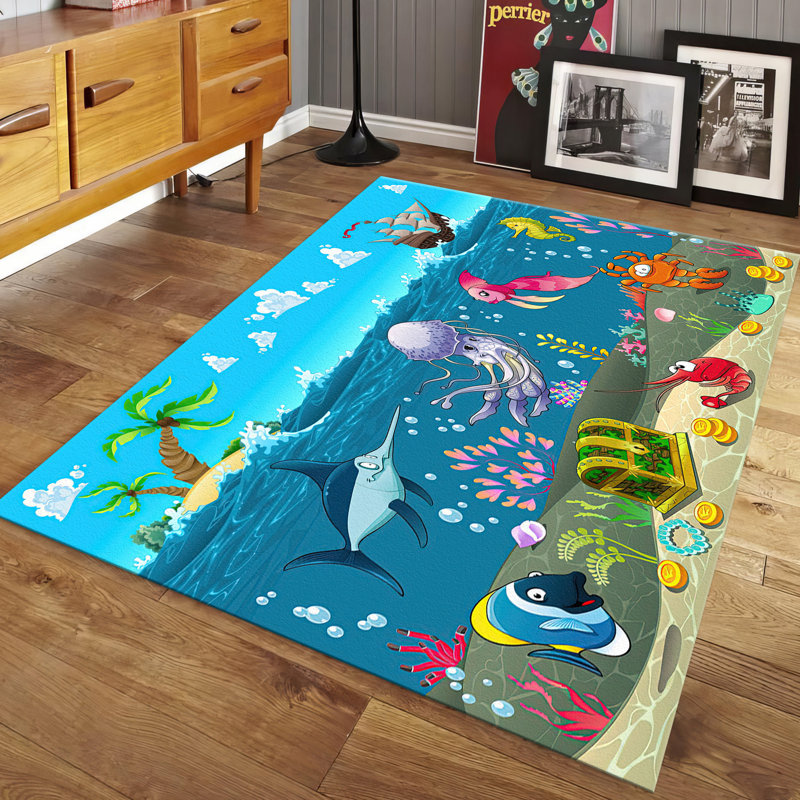 Exquisite Floral Elegance in a Soft Pile Printed Rug Bringing an Artistic Touch to Your Home Decor, Rectangle 2' x 2'11"