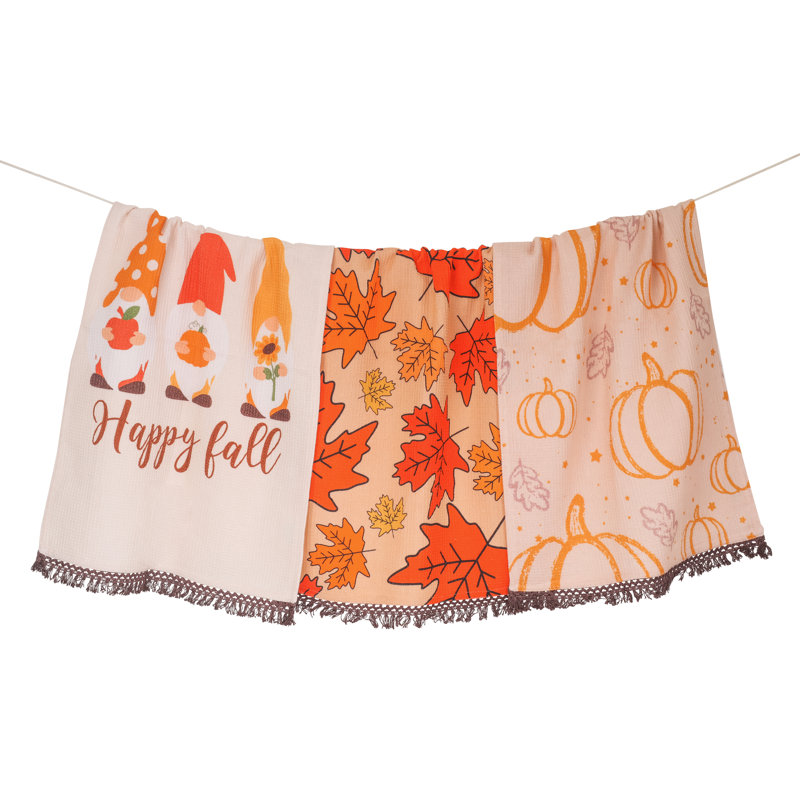 Happy Fall Gnome Kitchen Kitchen Towel Set
