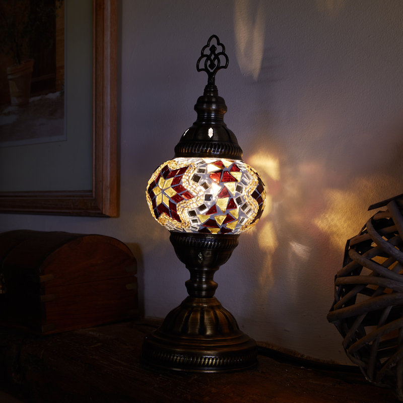 Karlie Metal Lighting Lamp, Brown/Amber