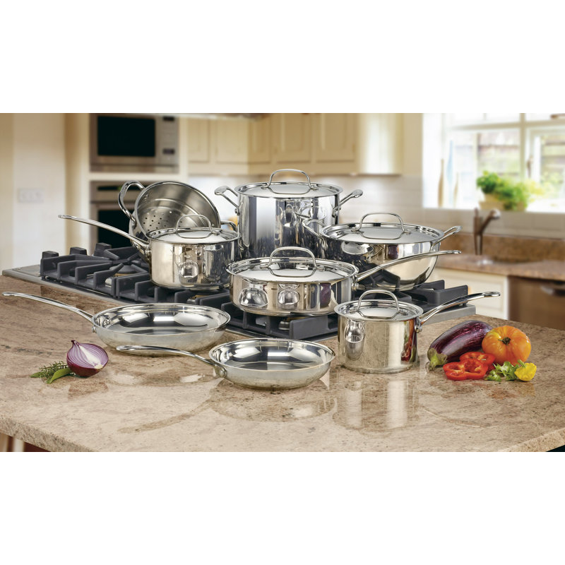 13-Piece Stainless Steel Nonstick Cookware Set