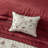 Embroidered 7 Piece Comforter Set Red