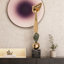 Objet de décoration moderne en verre et acier-1687687027