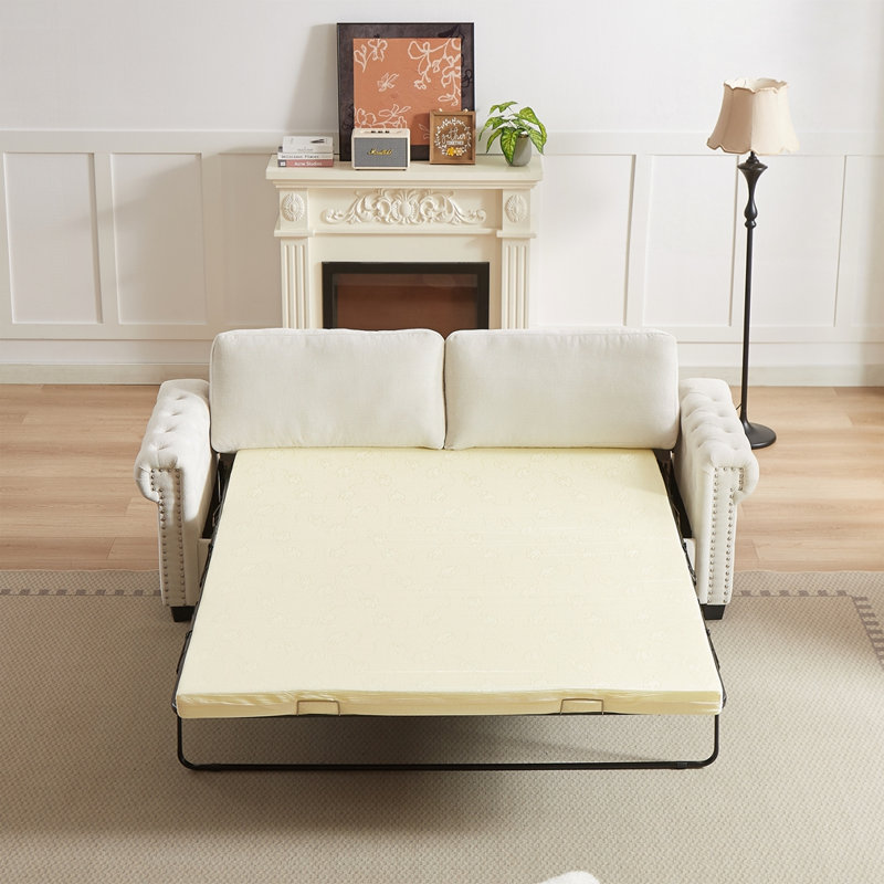 Canapé-lit convertible 83,8 po, Beige